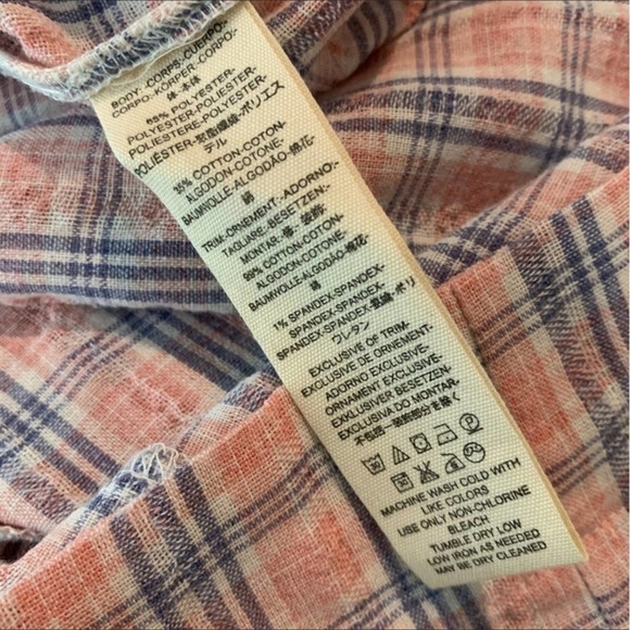 Free People Color Theory Halter Backless Plaid Boho Midi Dress NWT Size XS - Picture 9 of 11